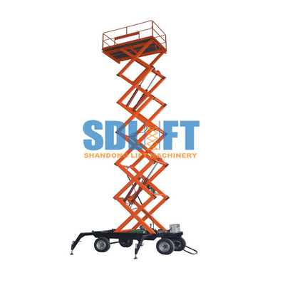Luftarbeit-mobile Scherenhebebühne-Plattform 300kg 10m mit Rädern