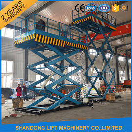 Scherenhebebühne-Tabellen-hochfester Mangan-Stahl 2T 7m tragbarer stationärer hydraulischer
