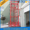 CER 5.5m vertikaler hydraulischer Aufzugs-Aufzug mit Führungsschienekarierter Stahlplatte Plattform
