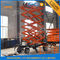 mobiles manuelles Rad-beweglicher Aufzug 1000kgs 10m der hydraulische Scherenhebebühne-Tabellen-1T 4