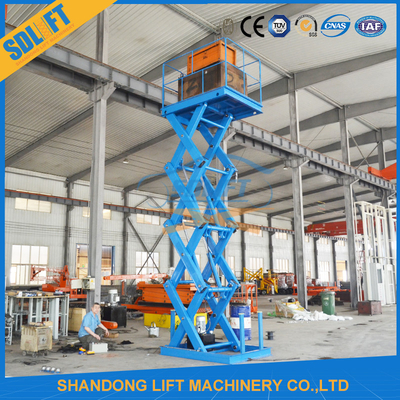 Lager-stationäre hydraulische Scherenhebebühne-Fracht-Aufzug-Tabellen-Plattform 3tons 6m
