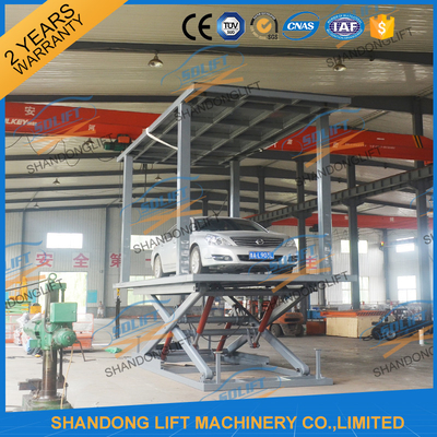 208V / 220V / 380V / 480V Doppelplattform Schere Autolift für einfaches Autoheben