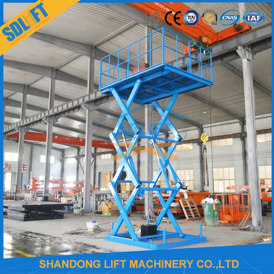 Stable And Safe Stationary Hydraulic Scissor Lift For Cargo Warehouse Scissor Lift Table