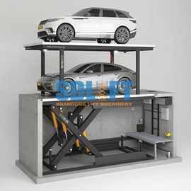 Doppeldecker-Stahl-Parkhebel mit manueller Steuerung für Parkplätze